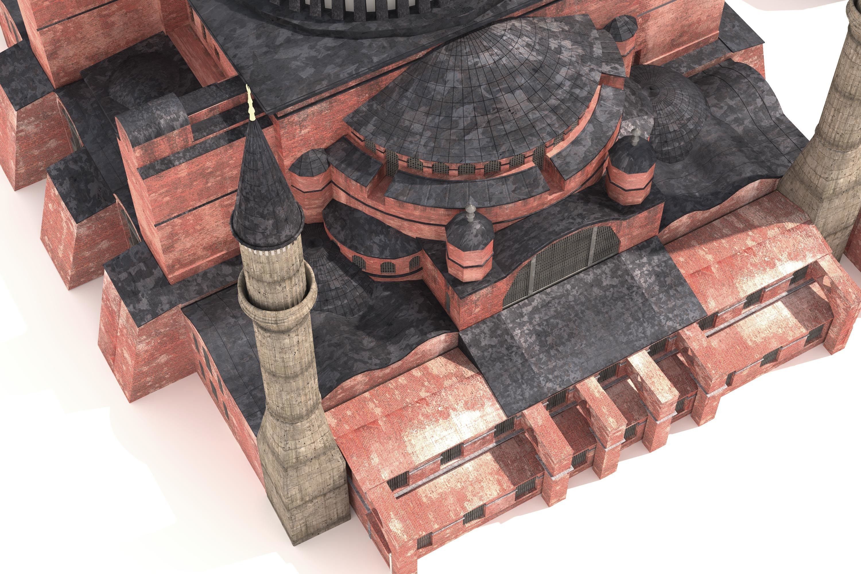 Hagia Sophia Ayasofya camii 3D model_6