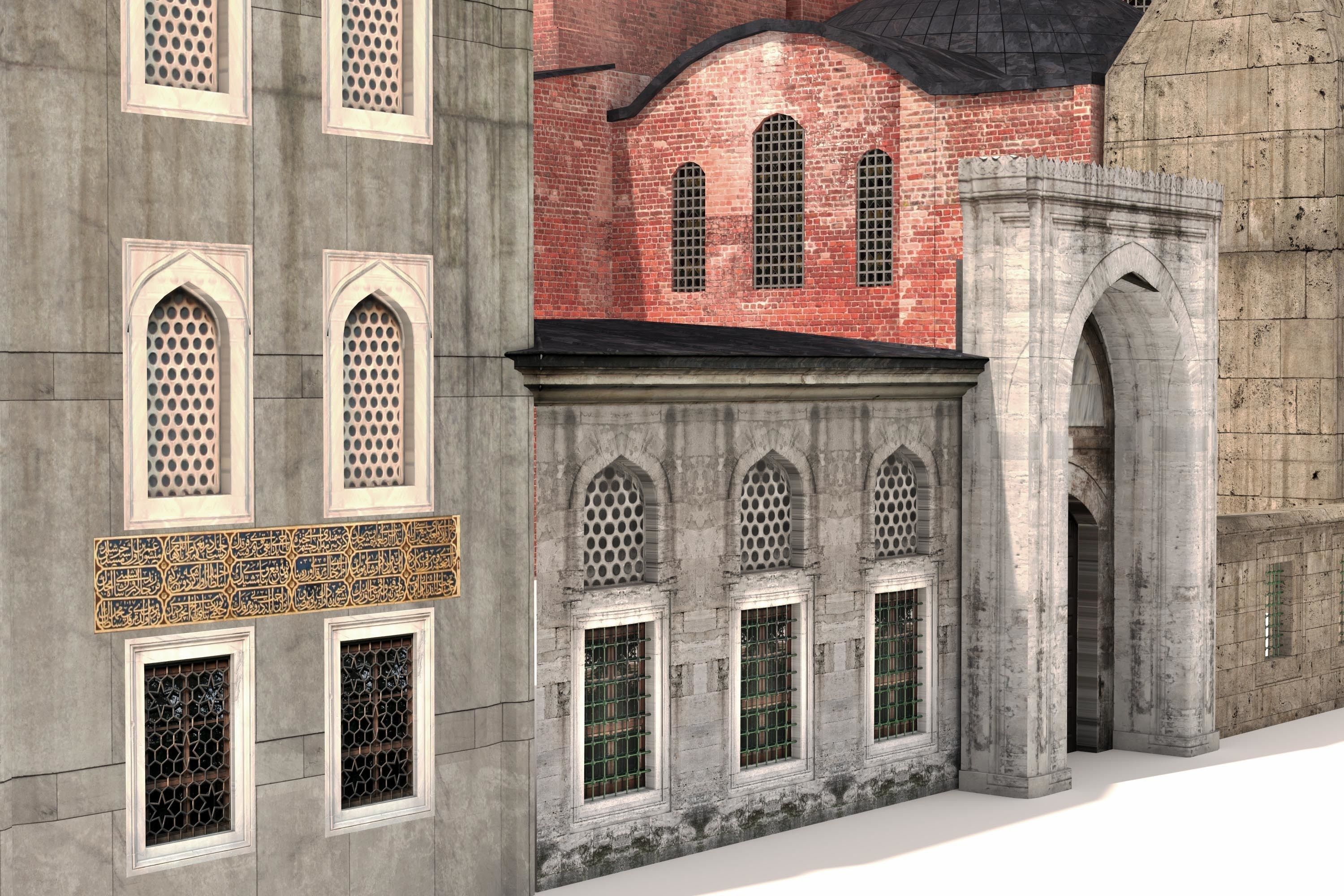 Hagia Sophia Ayasofya camii 3D model_7