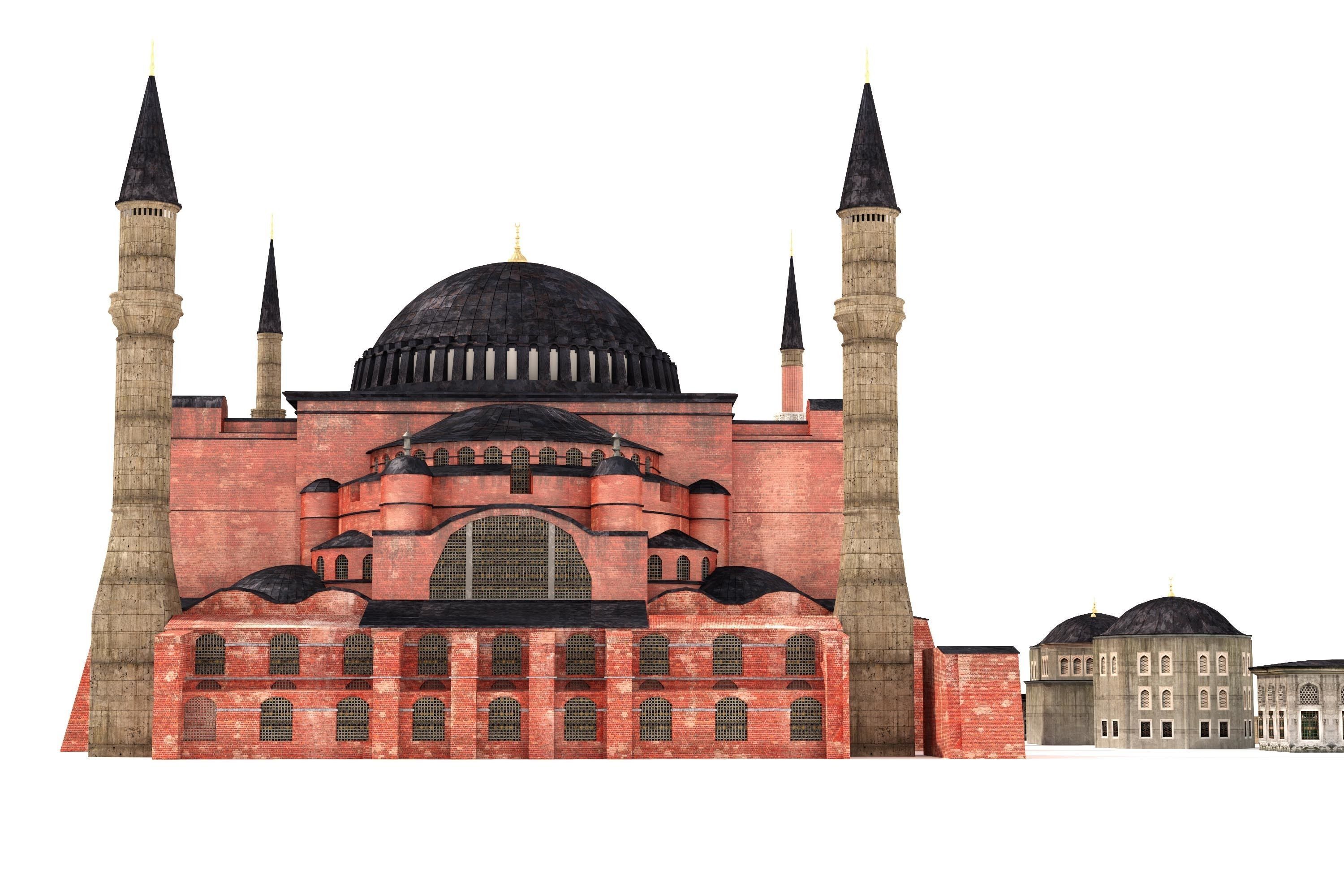 Hagia Sophia Ayasofya camii 3D model_1