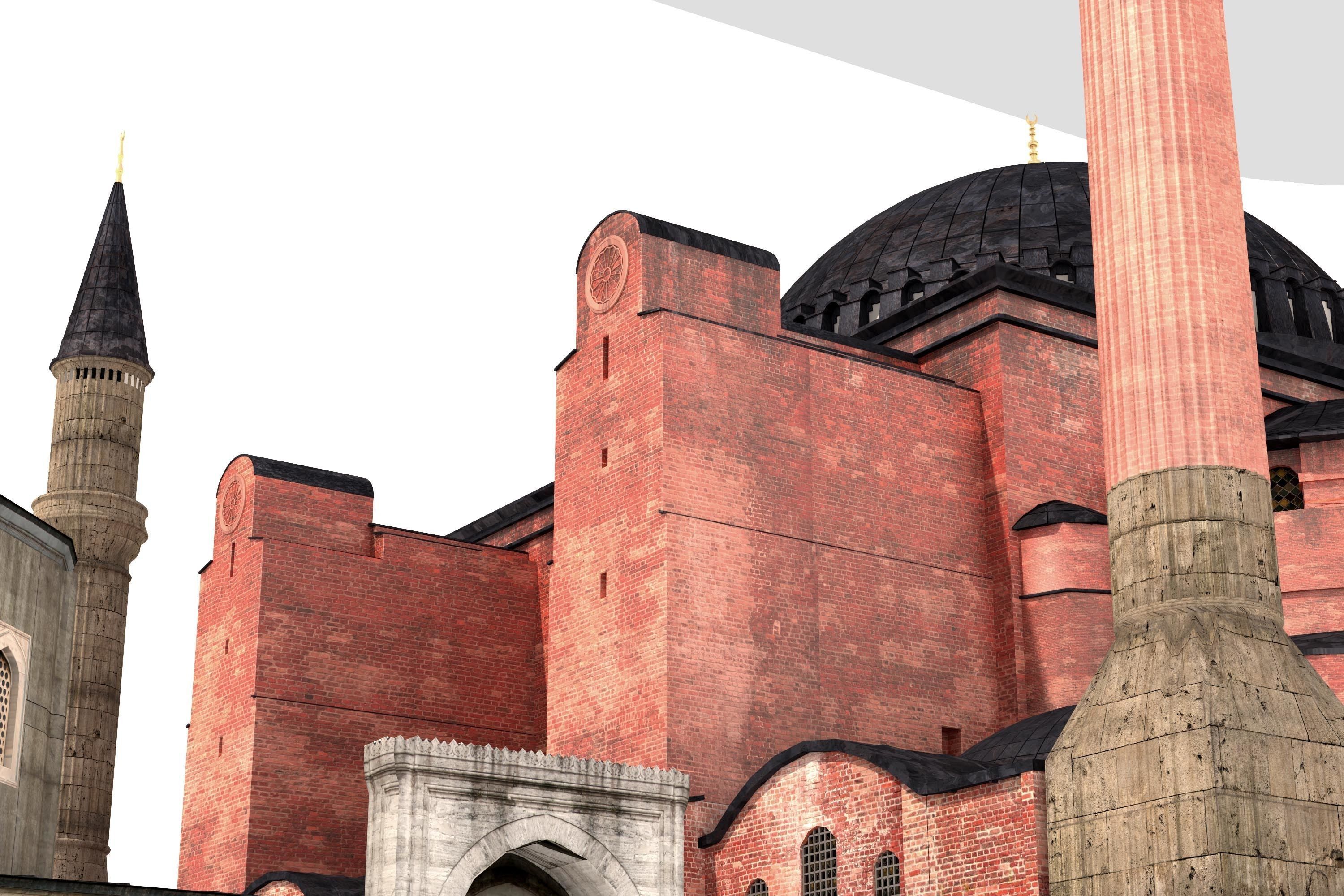 Hagia Sophia Ayasofya camii 3D model_4