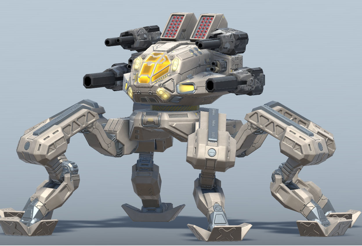 Crawler BattleMech Low-poly 3D model_12