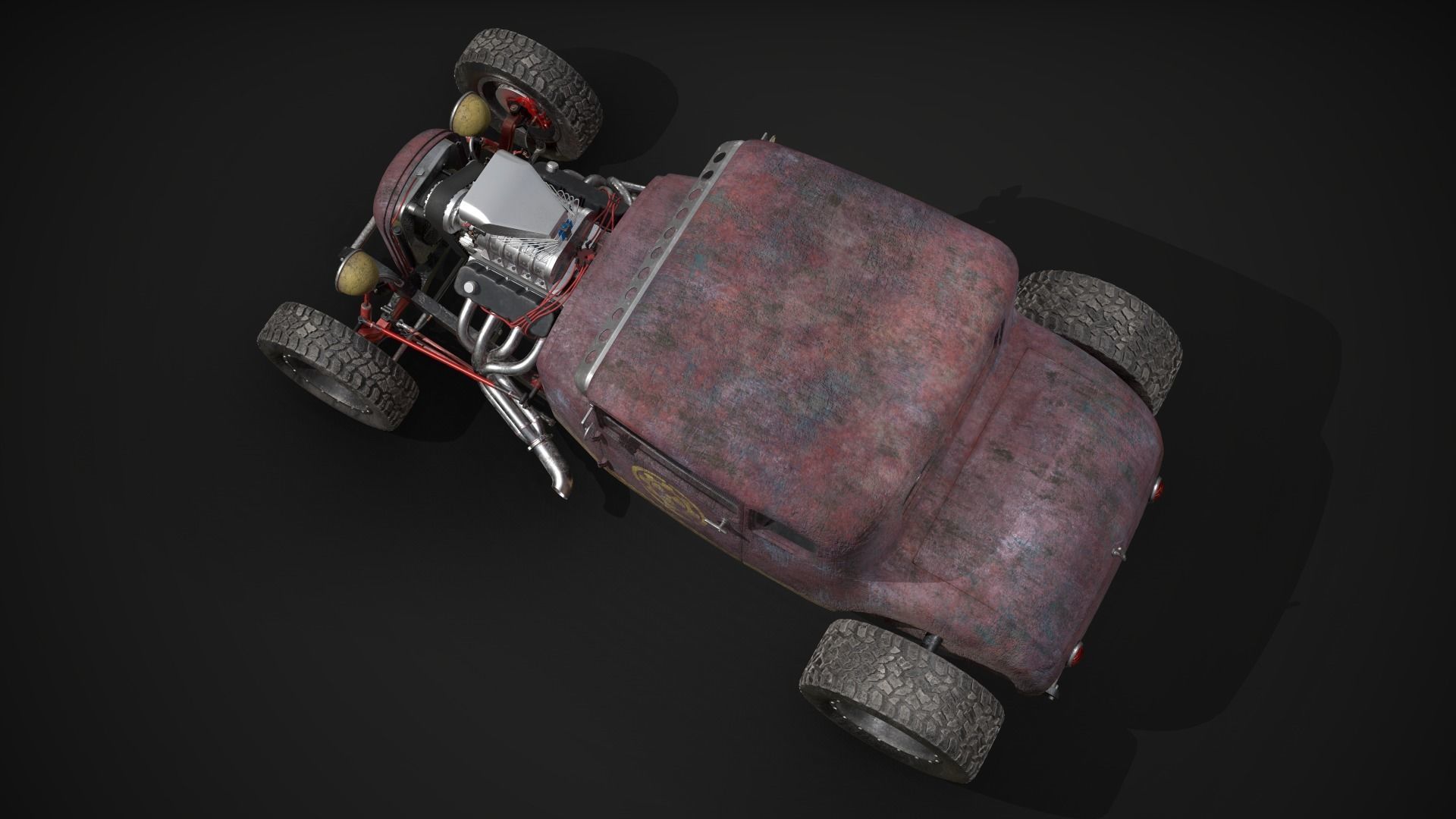 Hot Rod 3D model_6