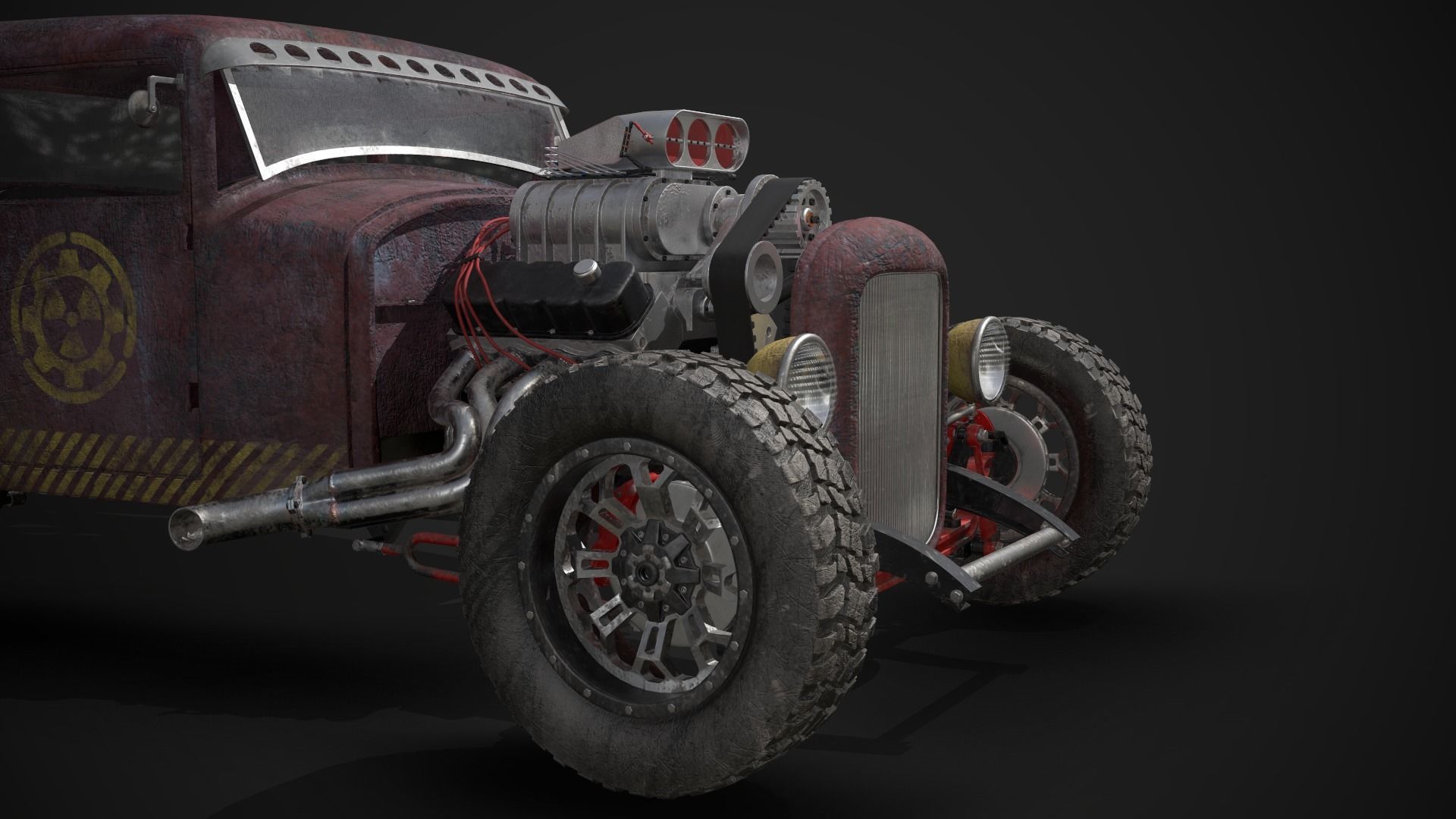 Hot Rod 3D model_9