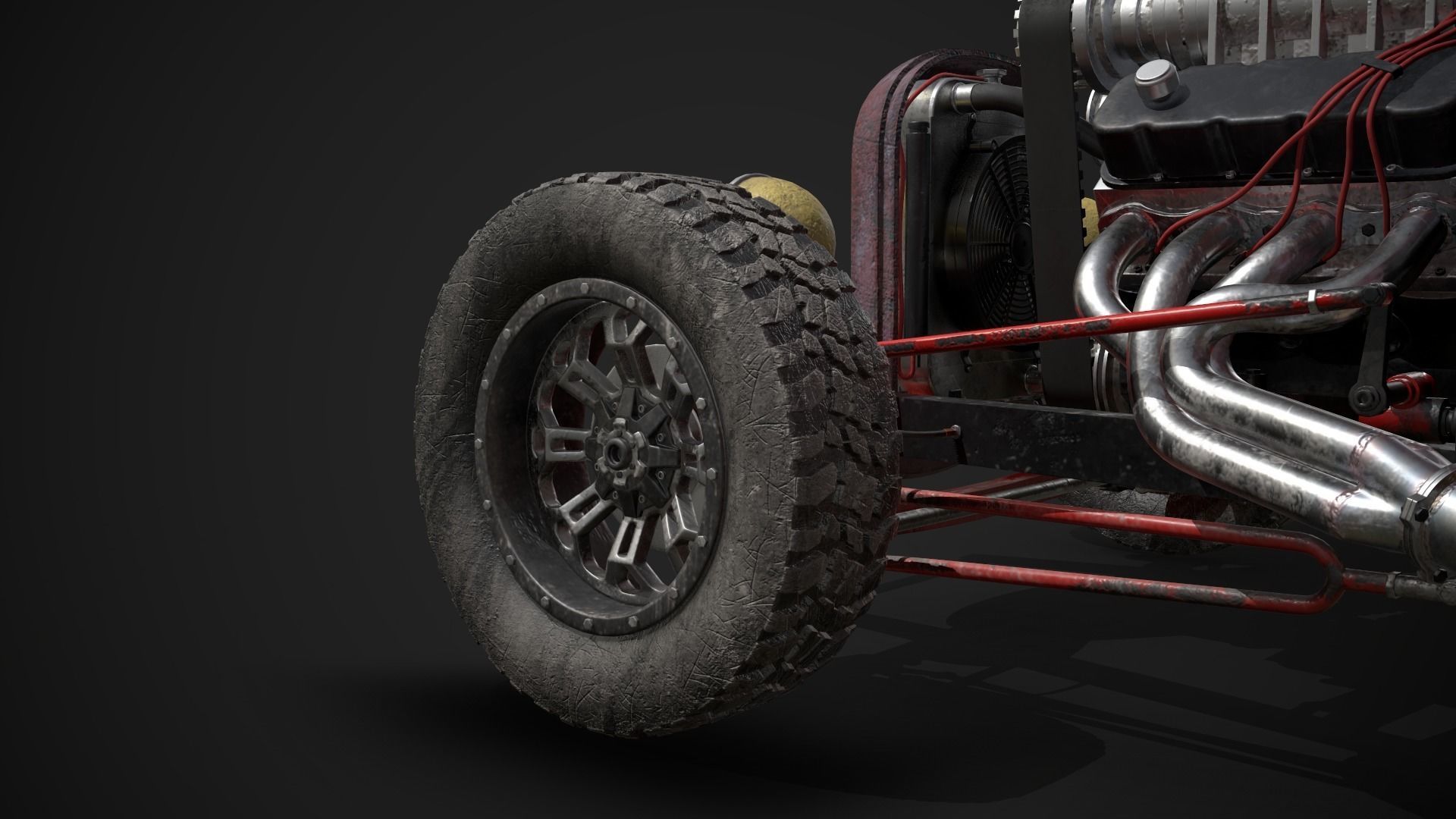 Hot Rod 3D model_8