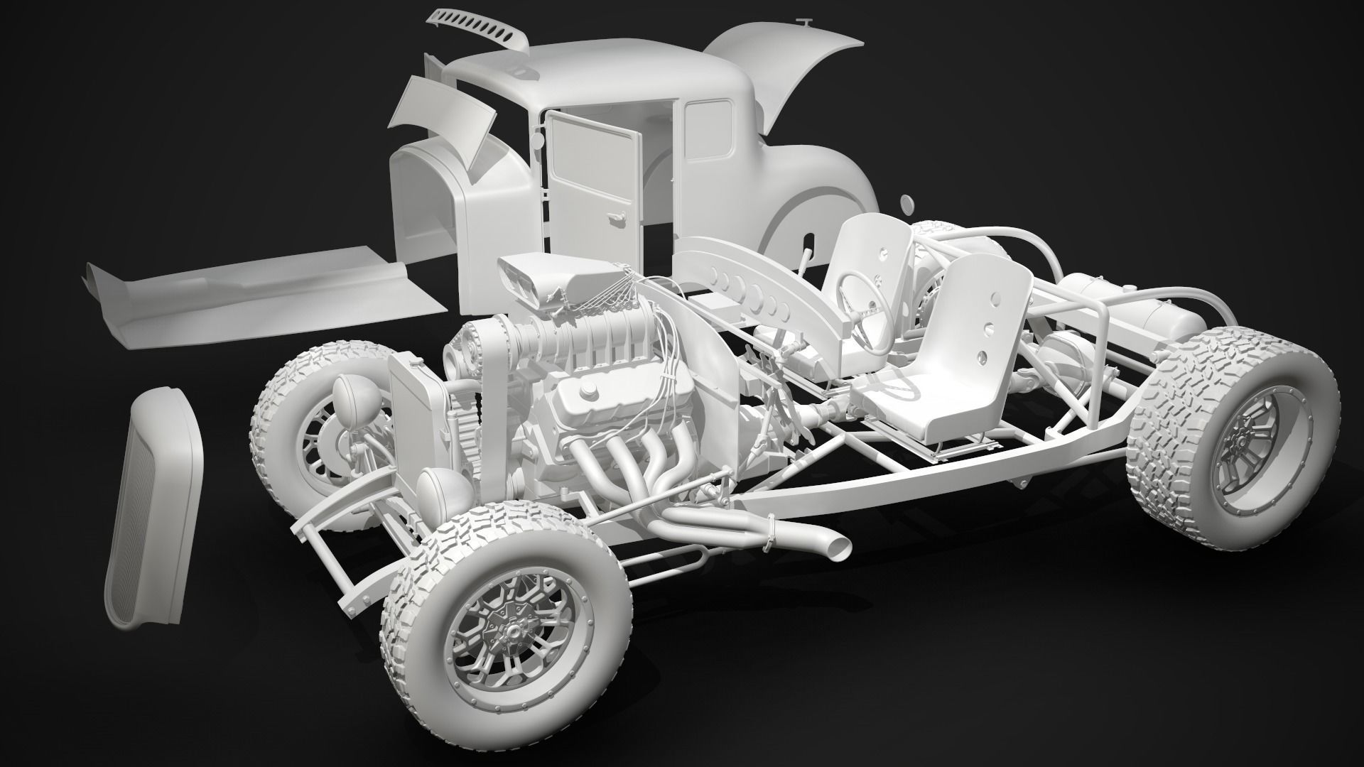 Hot Rod 3D model_15