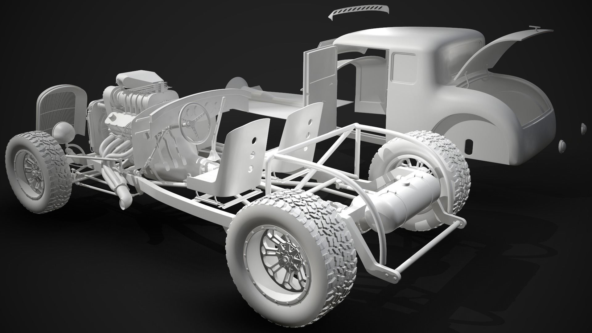 Hot Rod 3D model_16