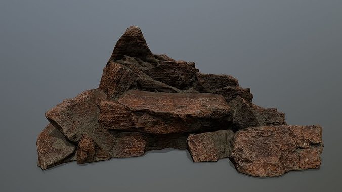 rocks mountain Low-poly 3D model