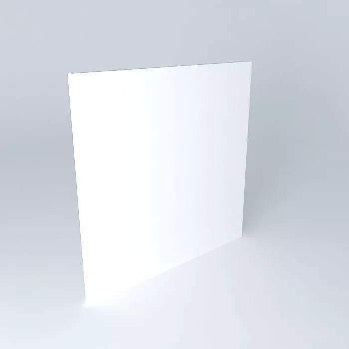 White wall Free 3D model