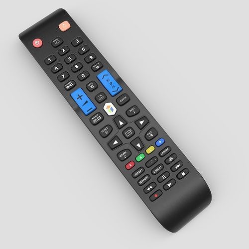 TV Remote Control Low-poly 3D model