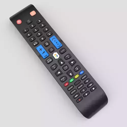 TV Remote Control Low-poly 3D model