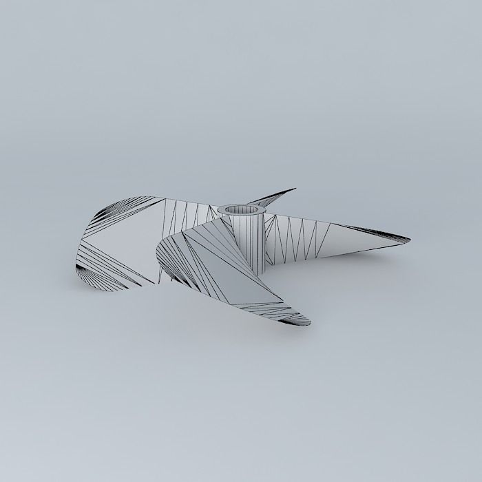 Propellor propeller Free 3D model_4