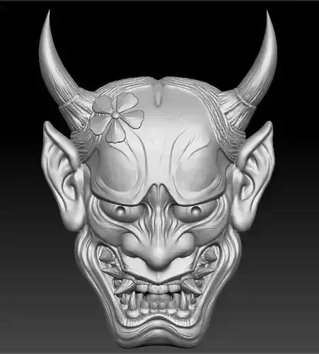 Hannya Mask -relief