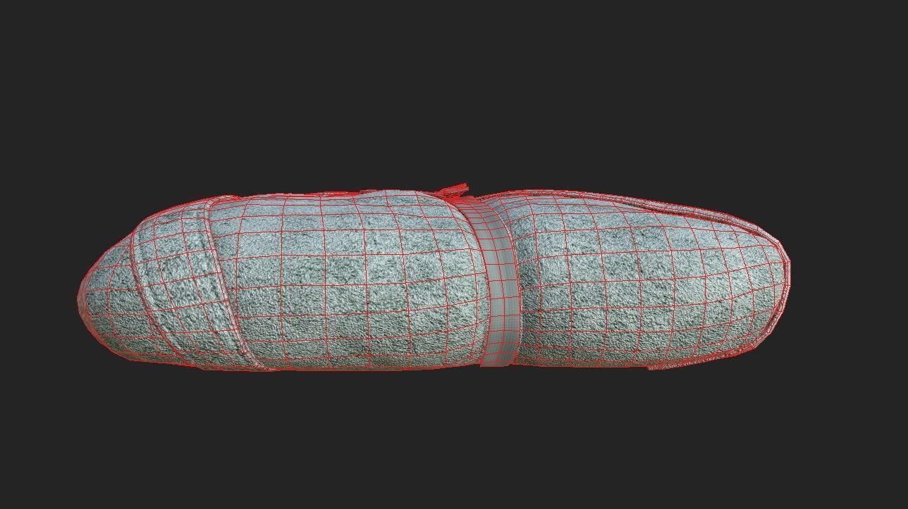 Low-poly 3D model of Bath Towel Low-poly 3D model_5