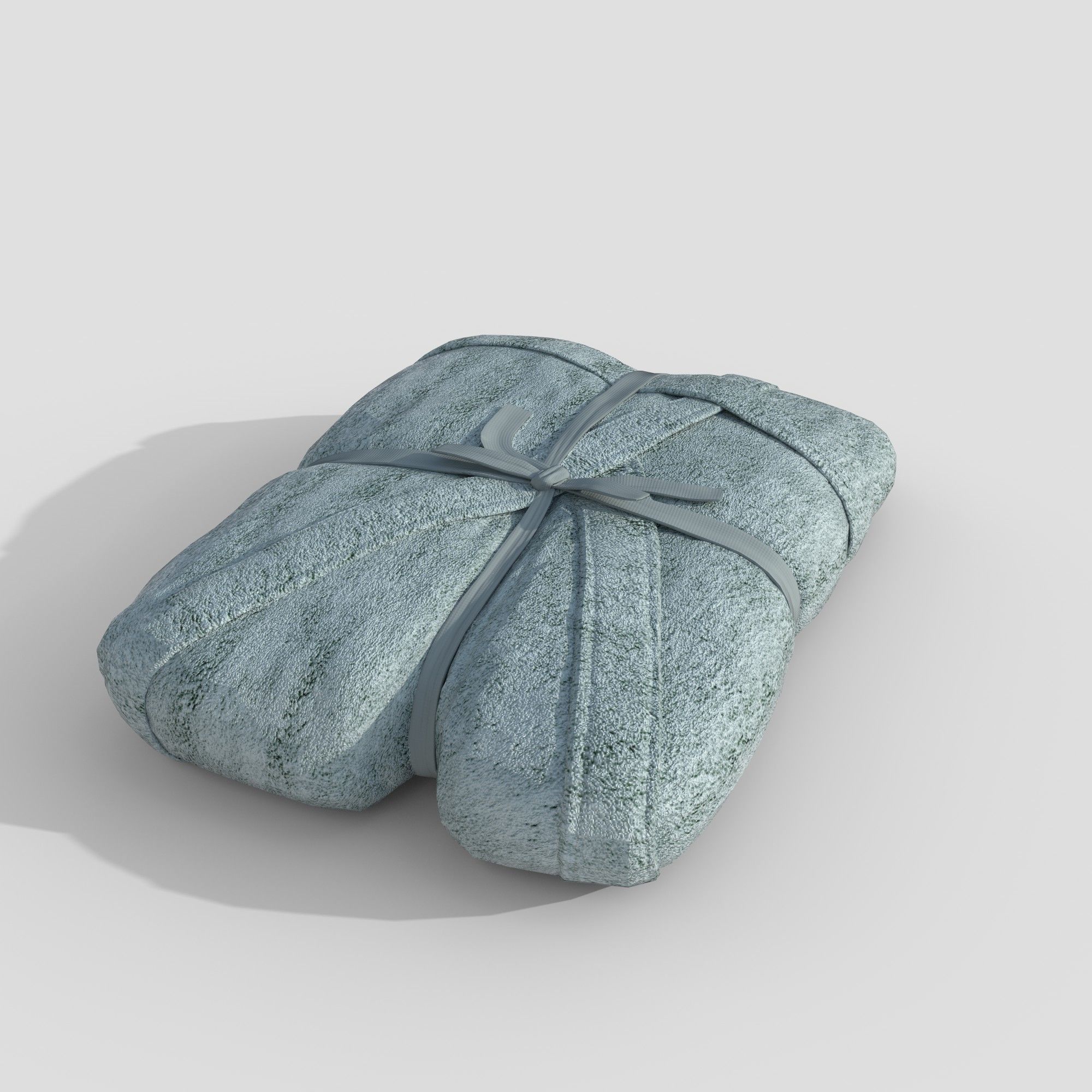 Low-poly 3D model of Bath Towel Low-poly 3D model_2