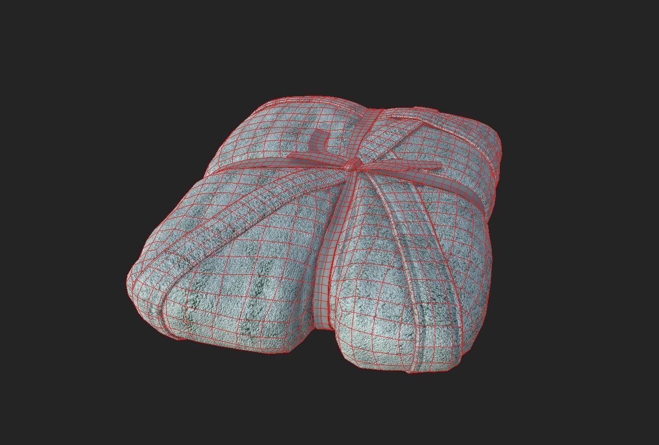 Low-poly 3D model of Bath Towel Low-poly 3D model_7