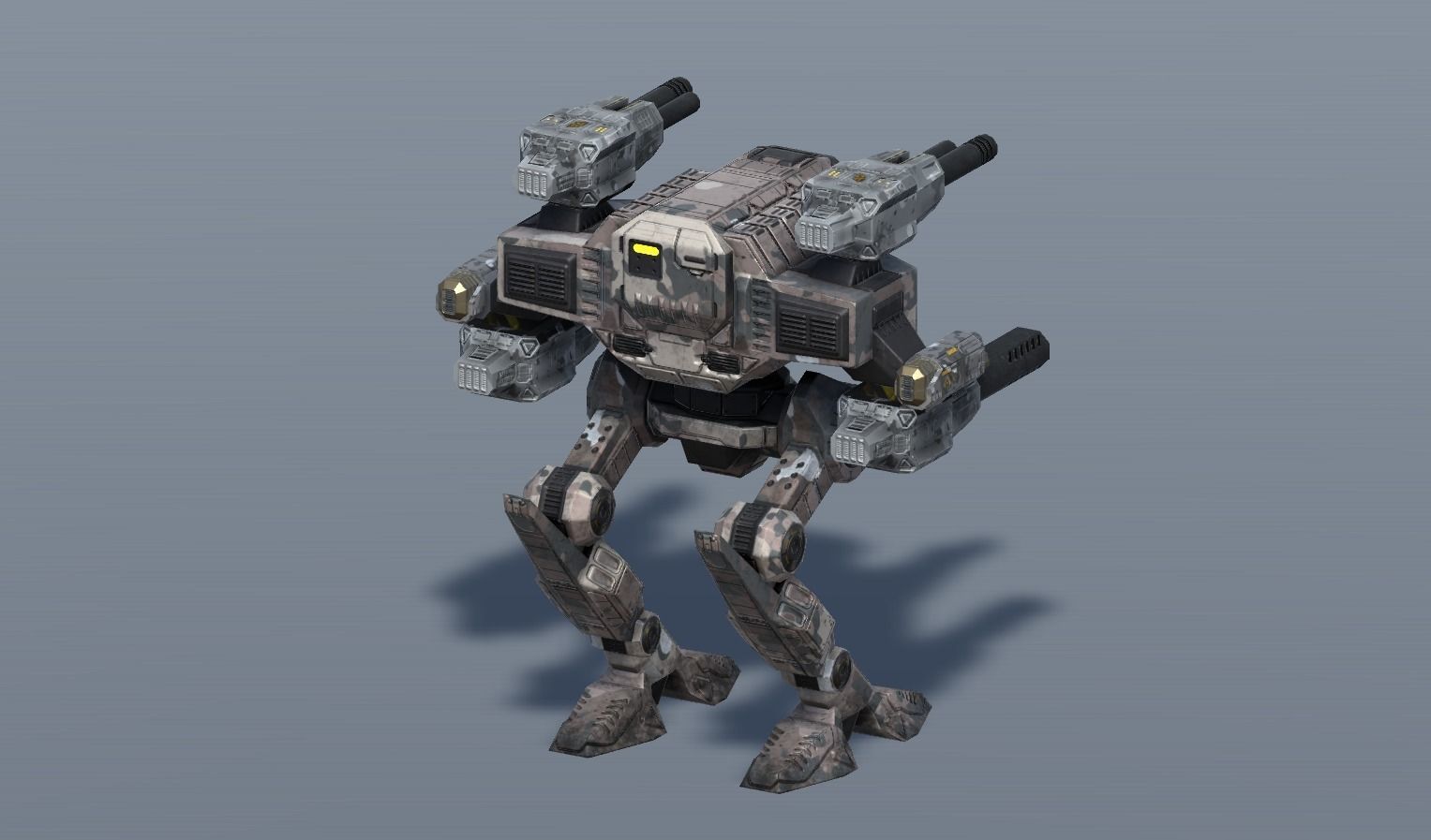 Spectre BattleMech Low-poly 3D model_13