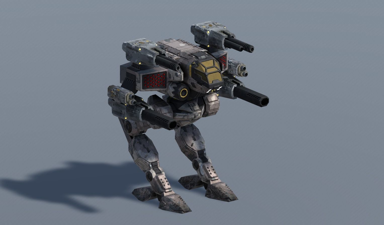 Spectre BattleMech Low-poly 3D model_12