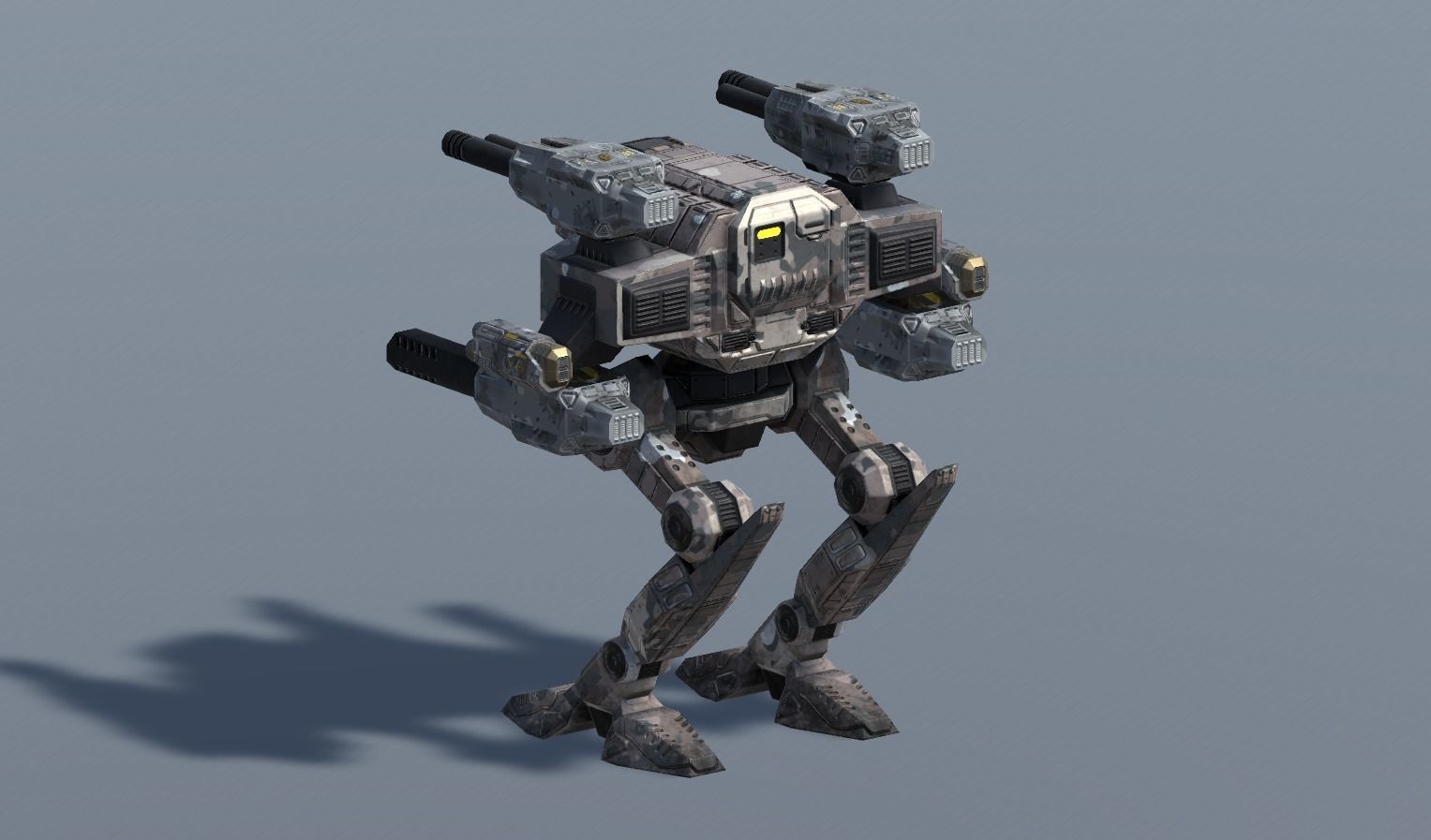 Spectre BattleMech Low-poly 3D model_14