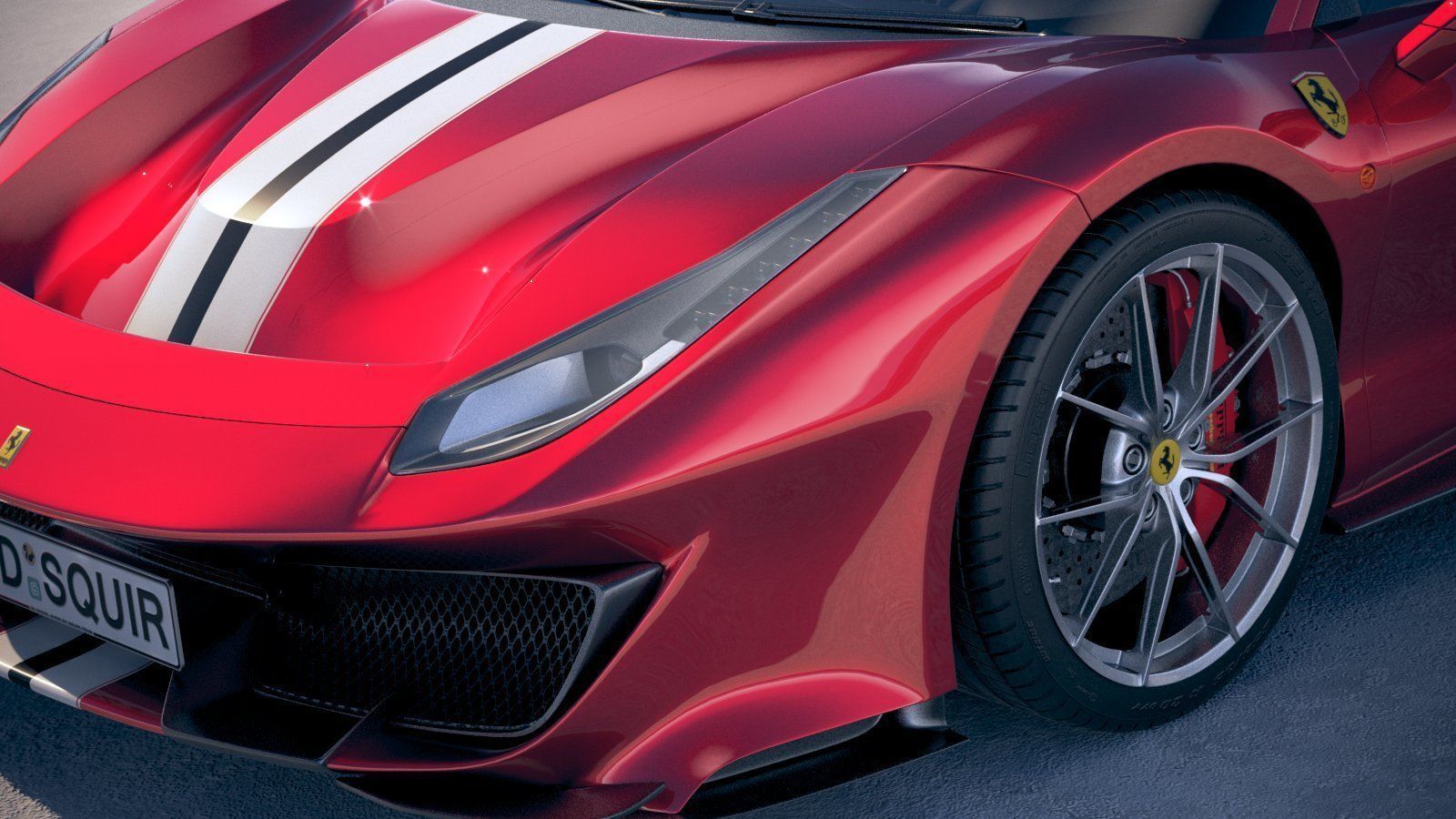 Ferrari 488 Pista 2019 3D model_3