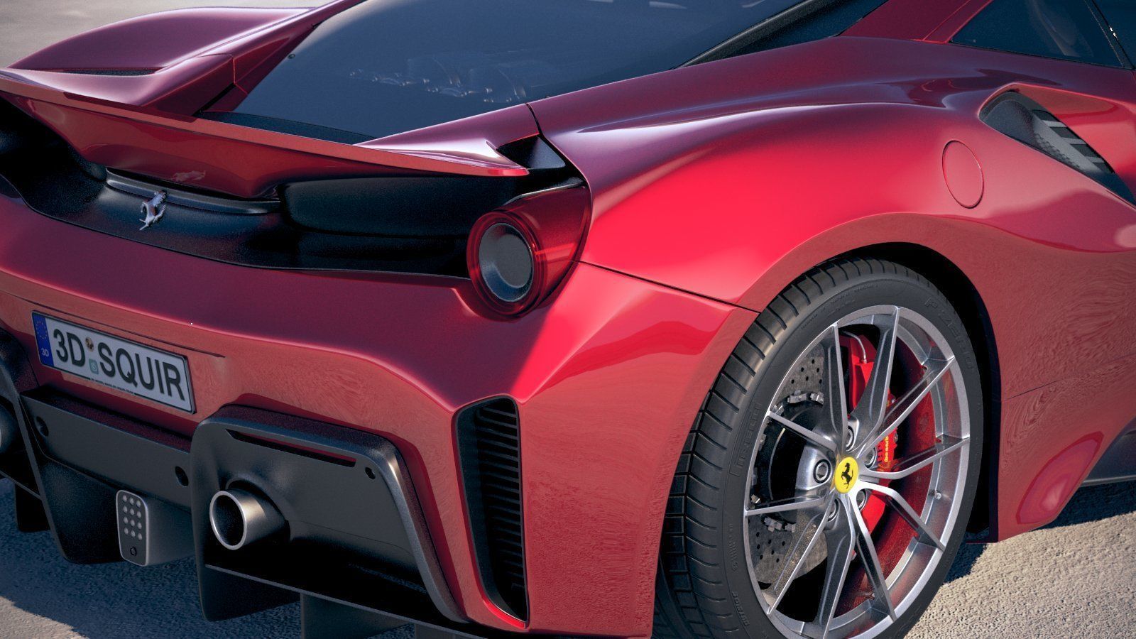 Ferrari 488 Pista 2019 3D model_5