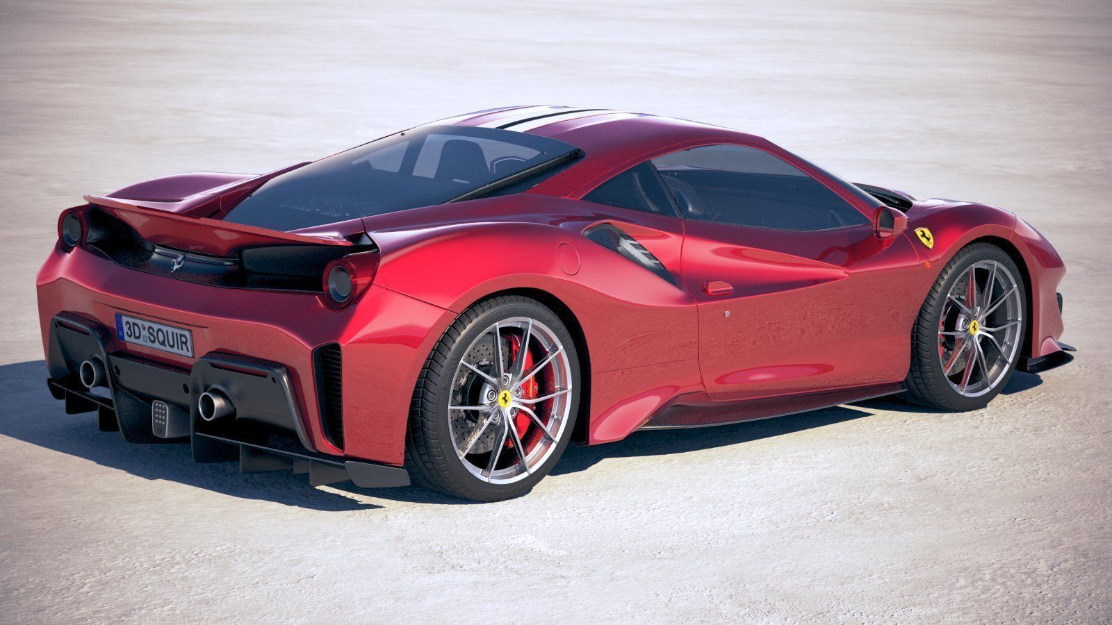 Ferrari 488 Pista 2019 3D model_1