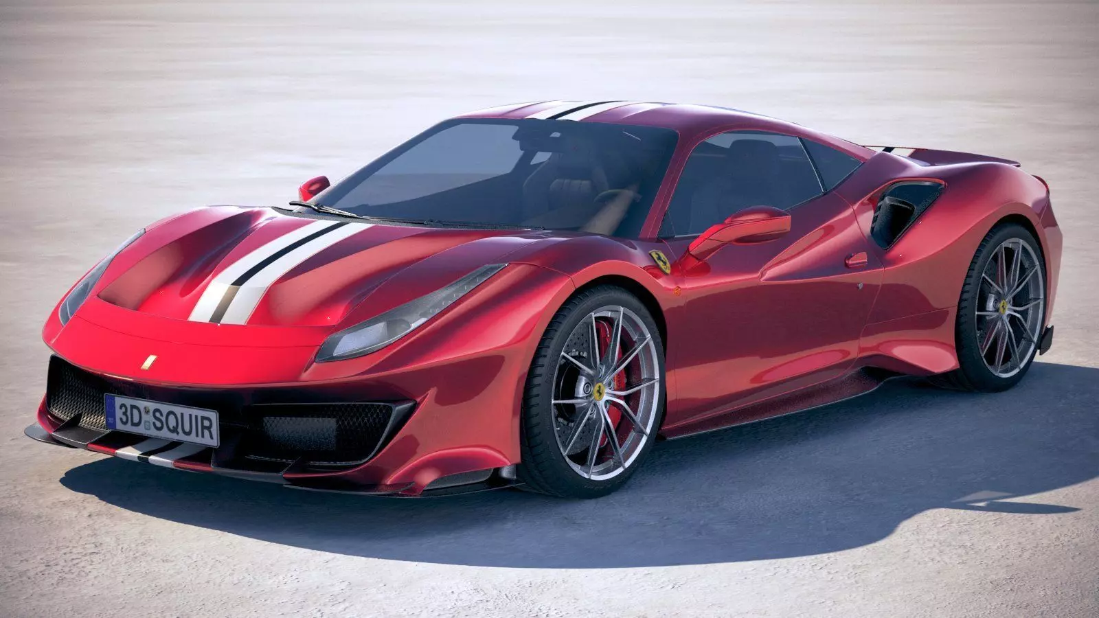 Ferrari 488 Pista 2019 3D model_0