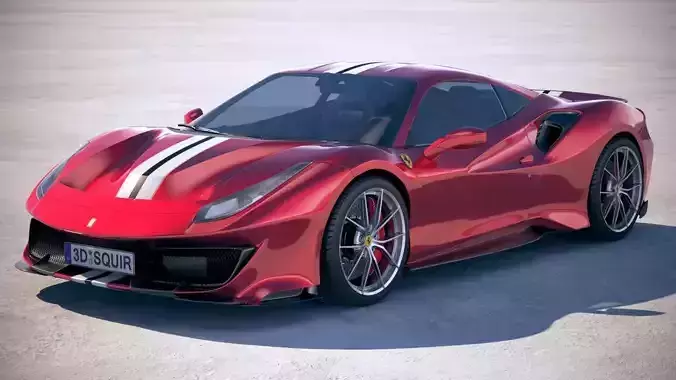 Ferrari 488 Pista 2019 3D model