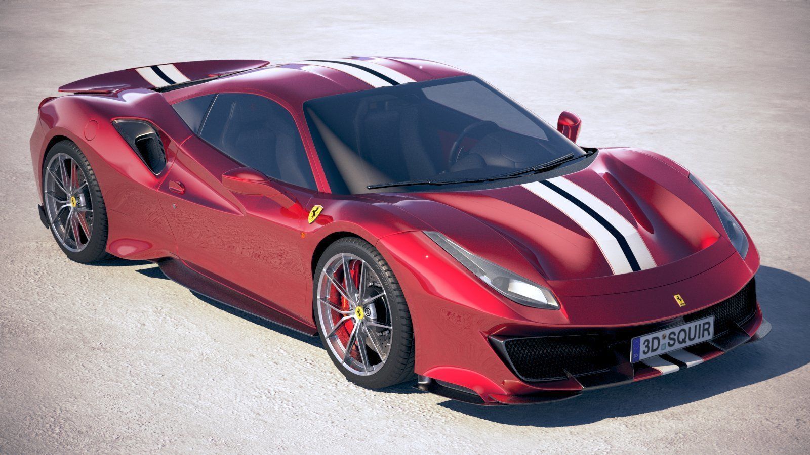 Ferrari 488 Pista 2019 3D model_4