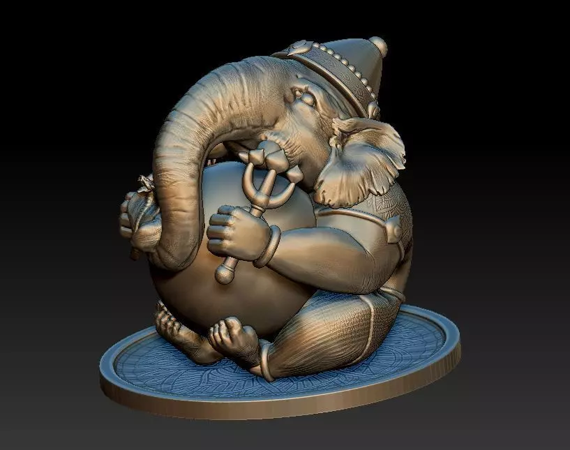 Ganesha - statuette - figure - 2019 3D print model_0