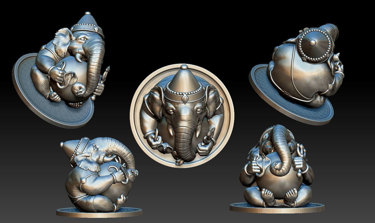 Ganesha - statuette - figure - 2019 3D print model_1