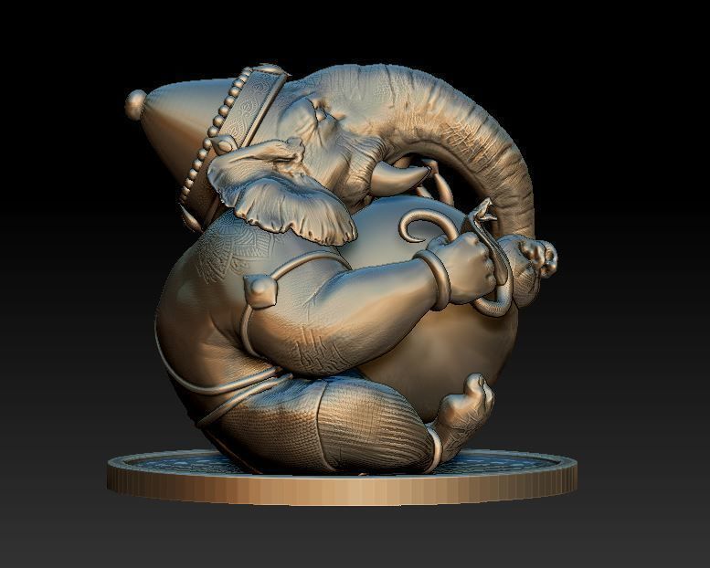 Ganesha - statuette - figure - 2019 3D print model_3