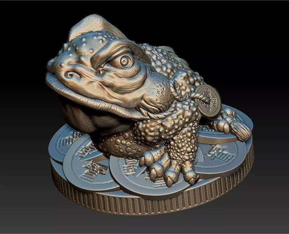 Money Frog - Jin Chan - statuette - 2019 3D print model
