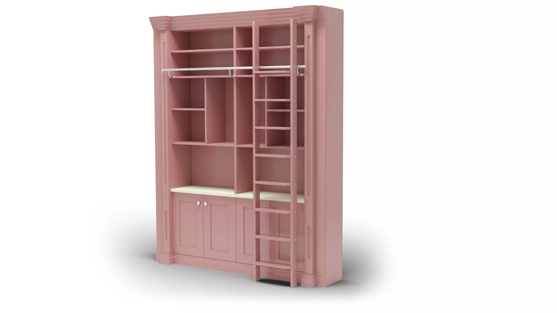 Wall Unit - Home Library Free 3D model