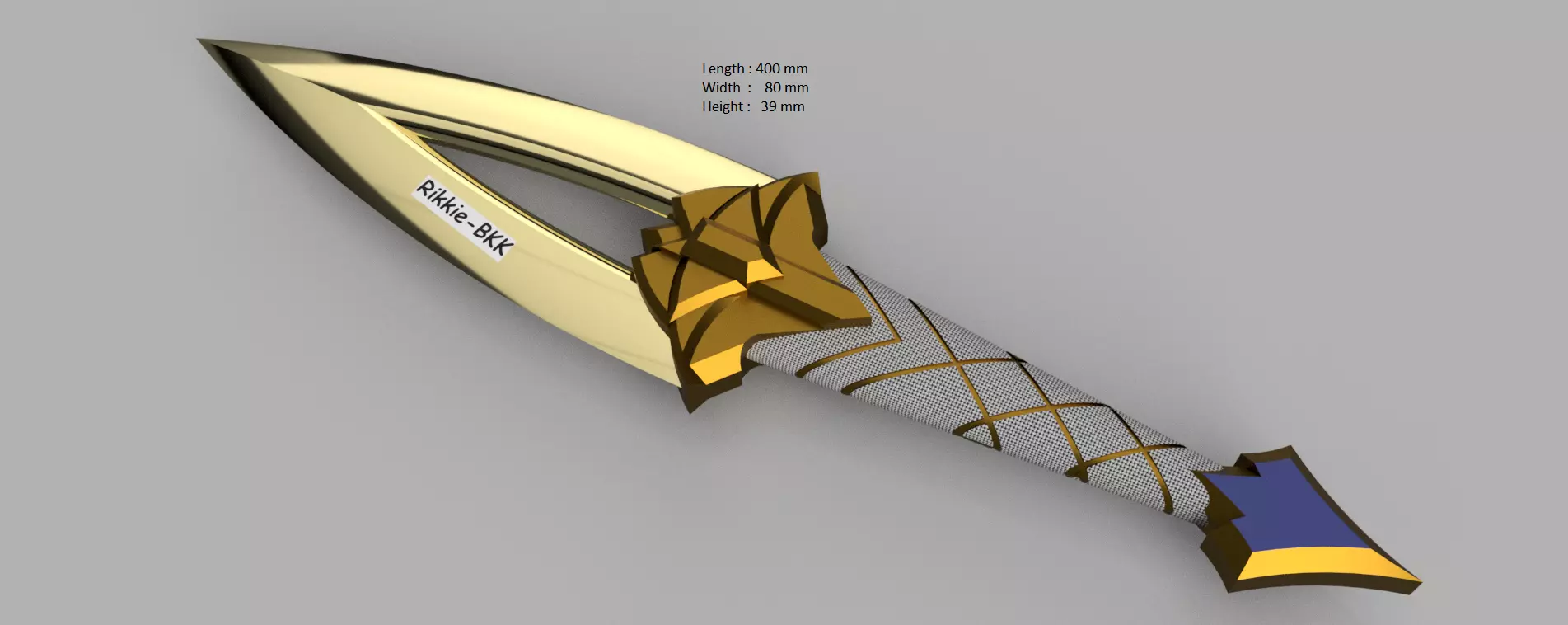 LEAGUE OF LEGENDS AKALI DAGGER KDA 3D print model_0