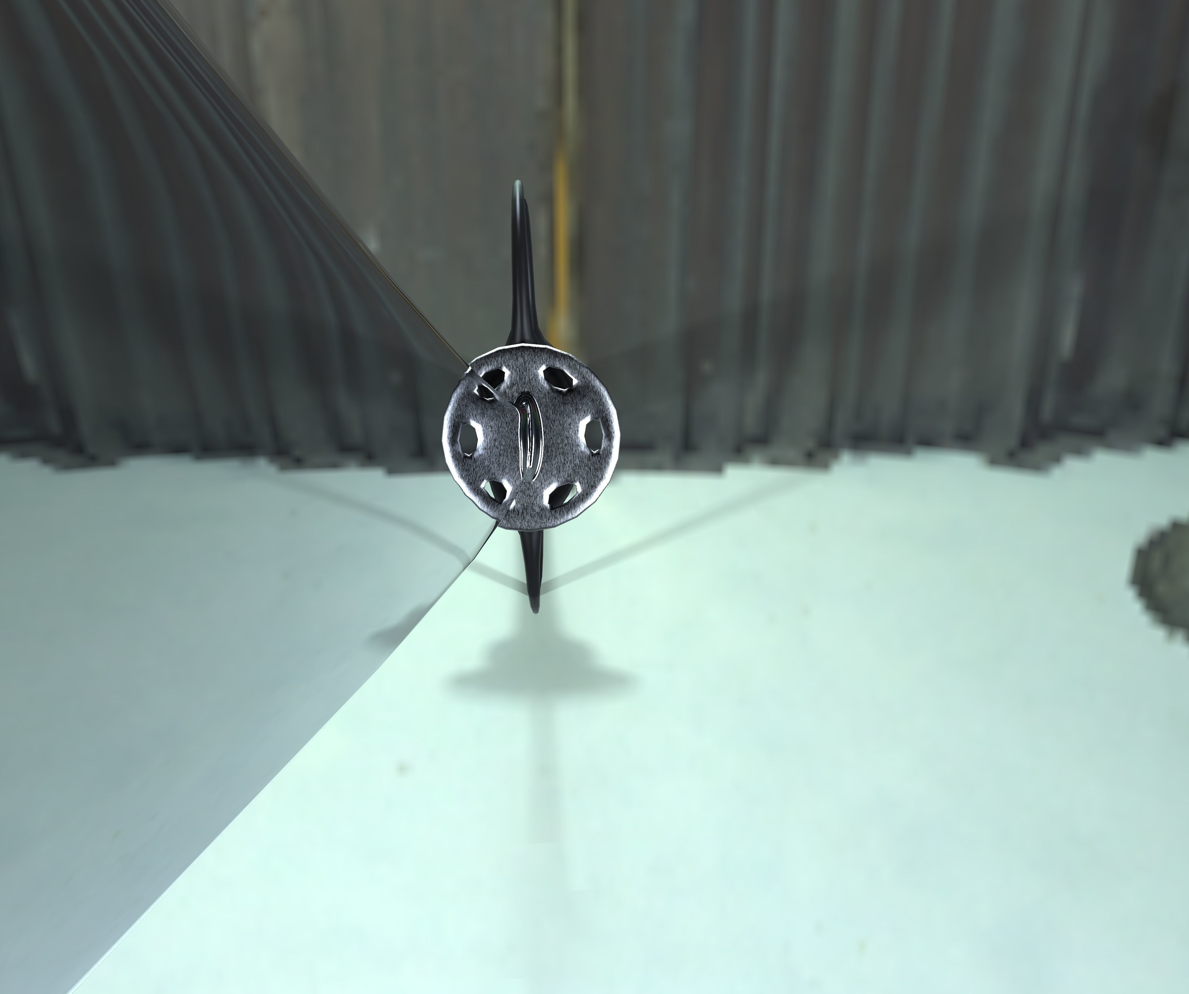 Low Poly Katana Hiroyachi Low-poly 3D model_2