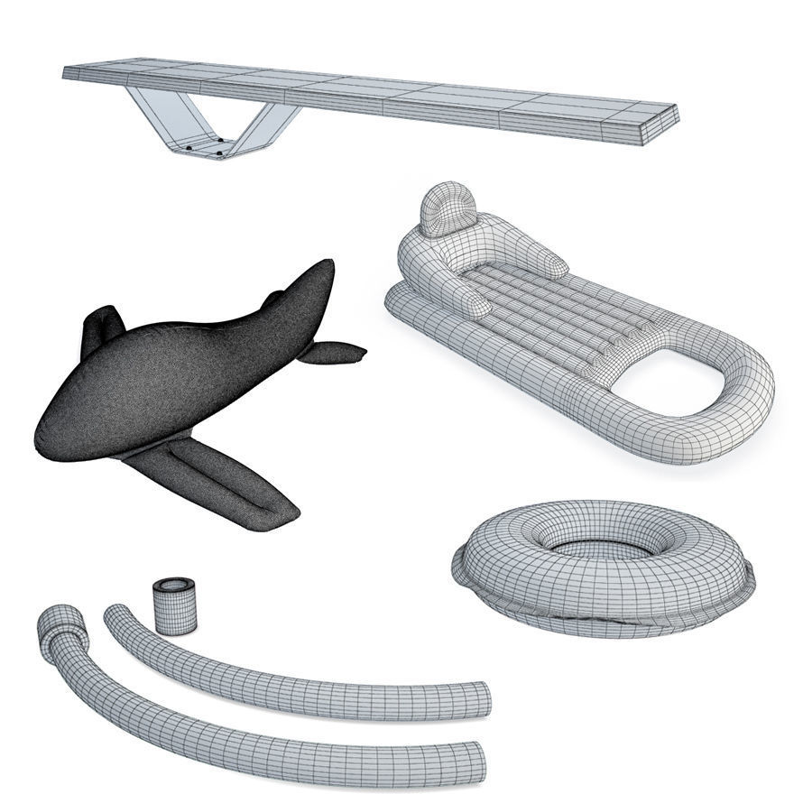Swimming Pool Toys 3D model_5
