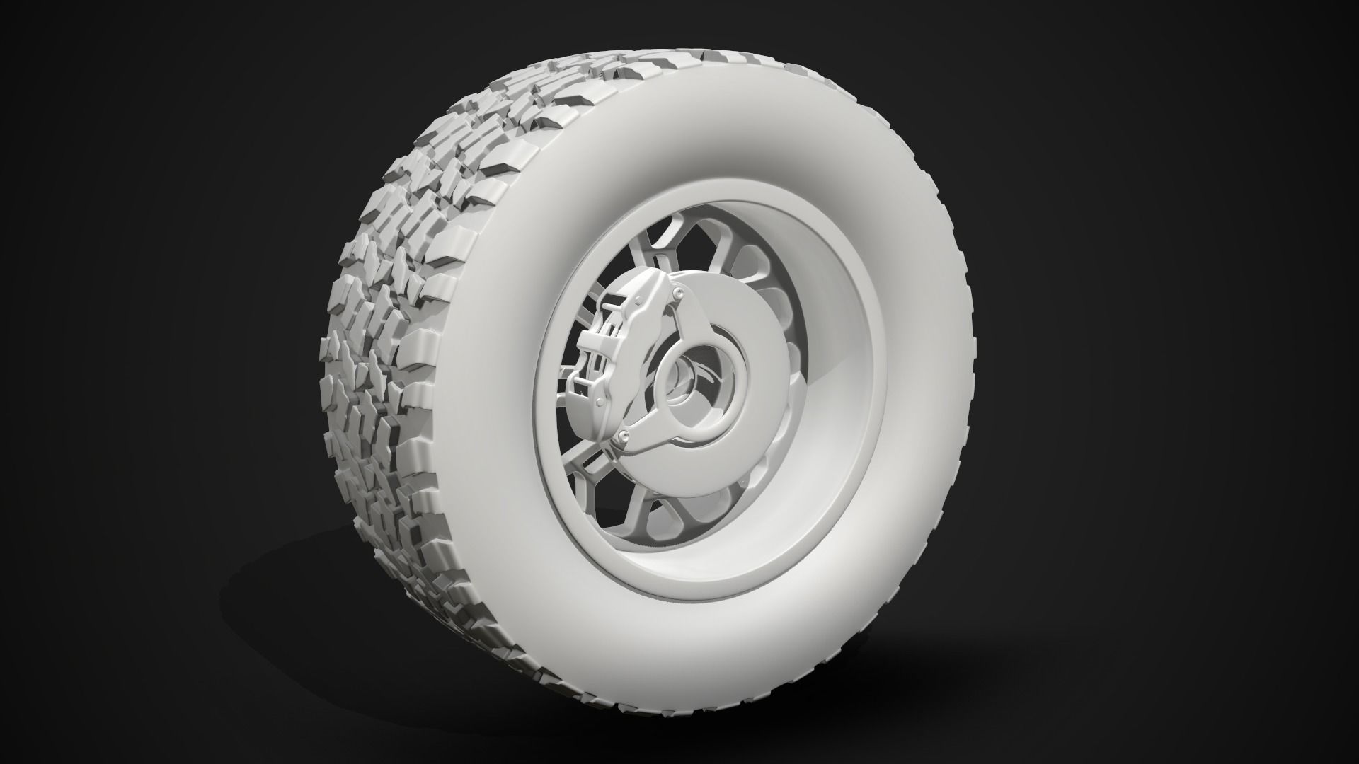 Wide Rear Wheel 3D model_10