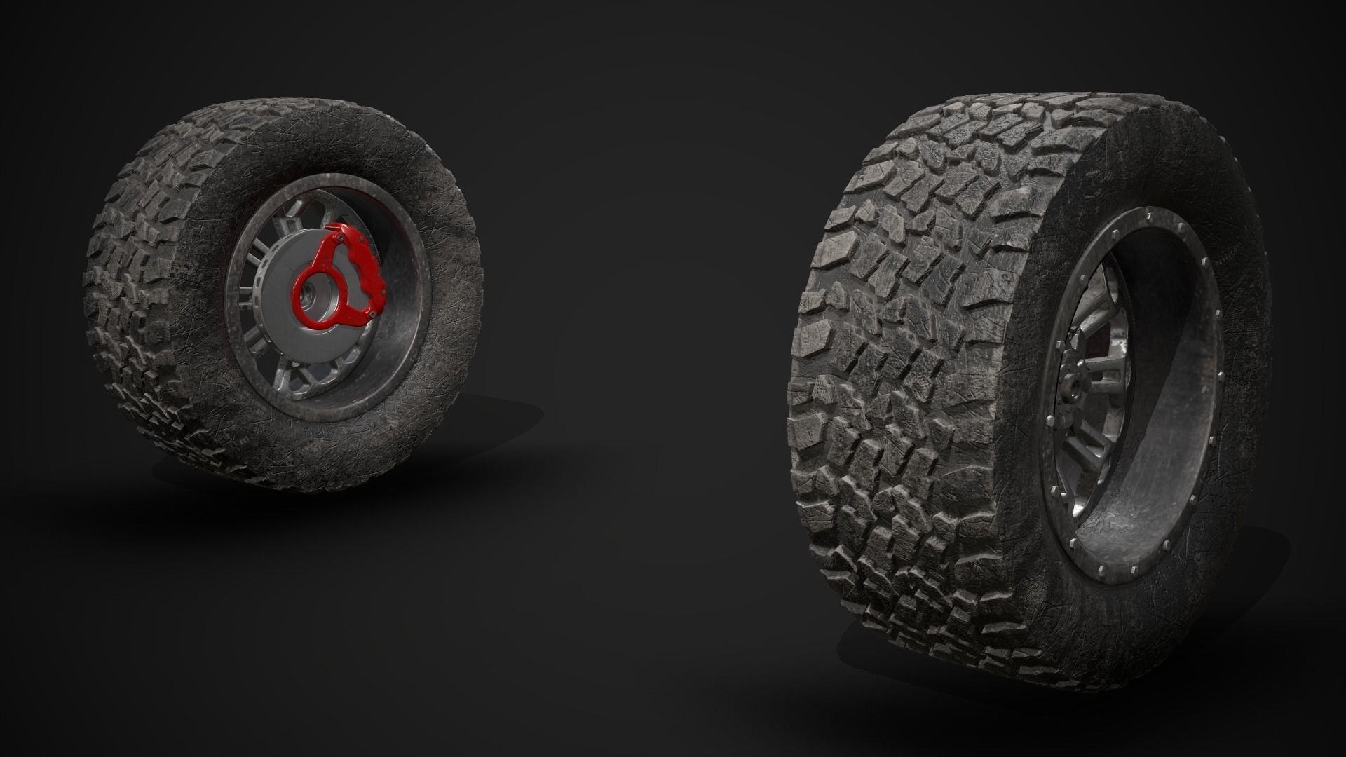 Wide Rear Wheel 3D model_4
