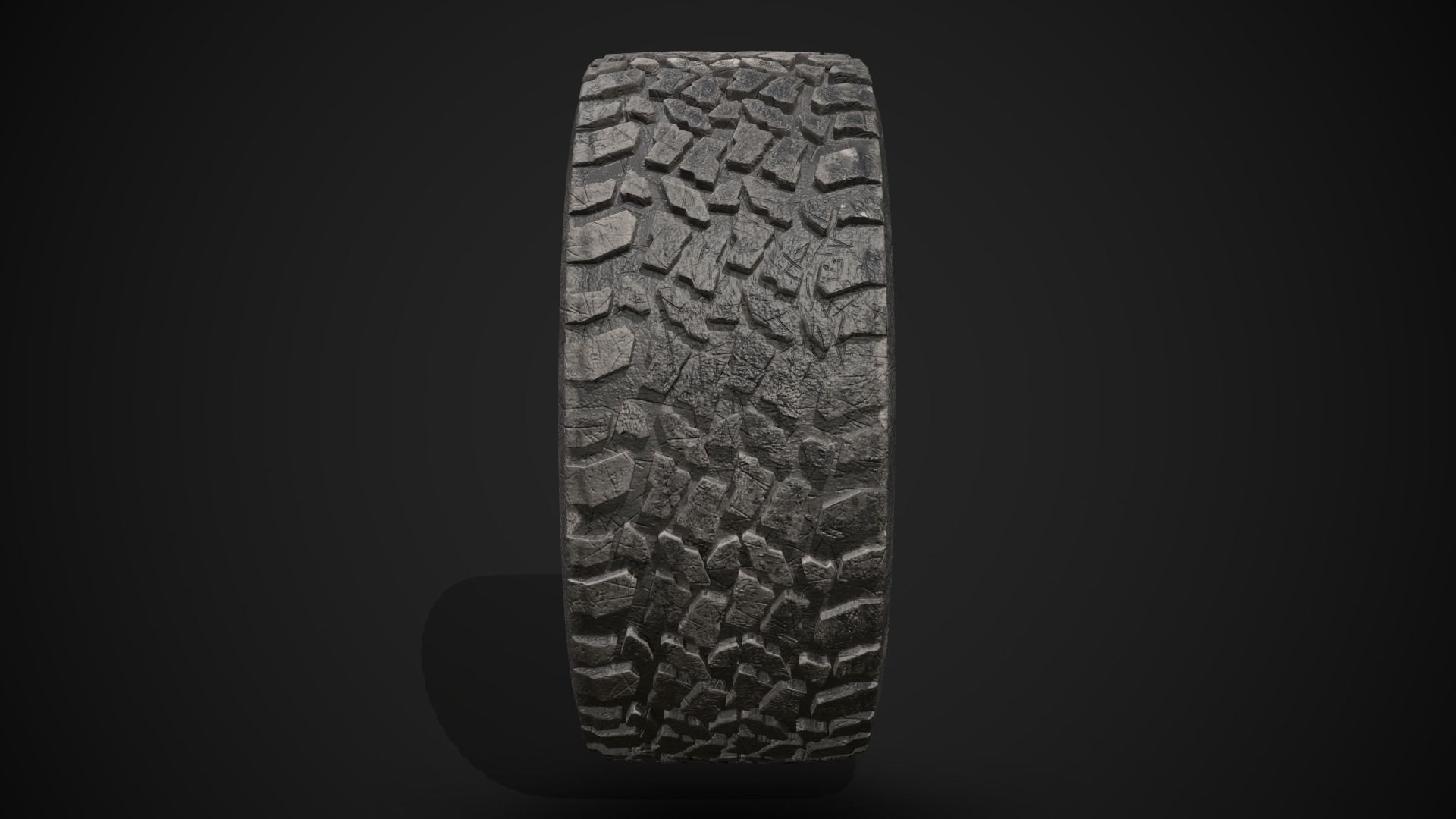 Wide Rear Wheel 3D model_3