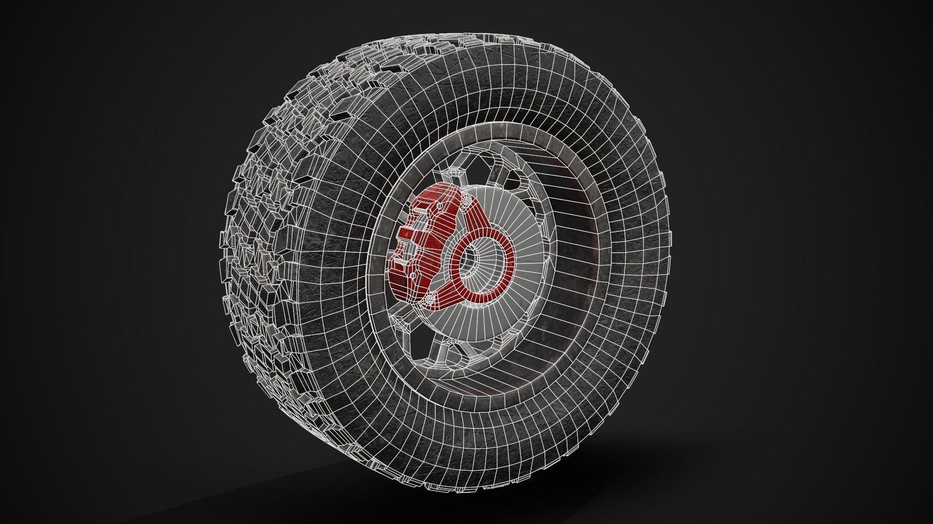 Wide Rear Wheel 3D model_7