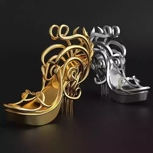 printable fashion shoe 3d model 3D print model