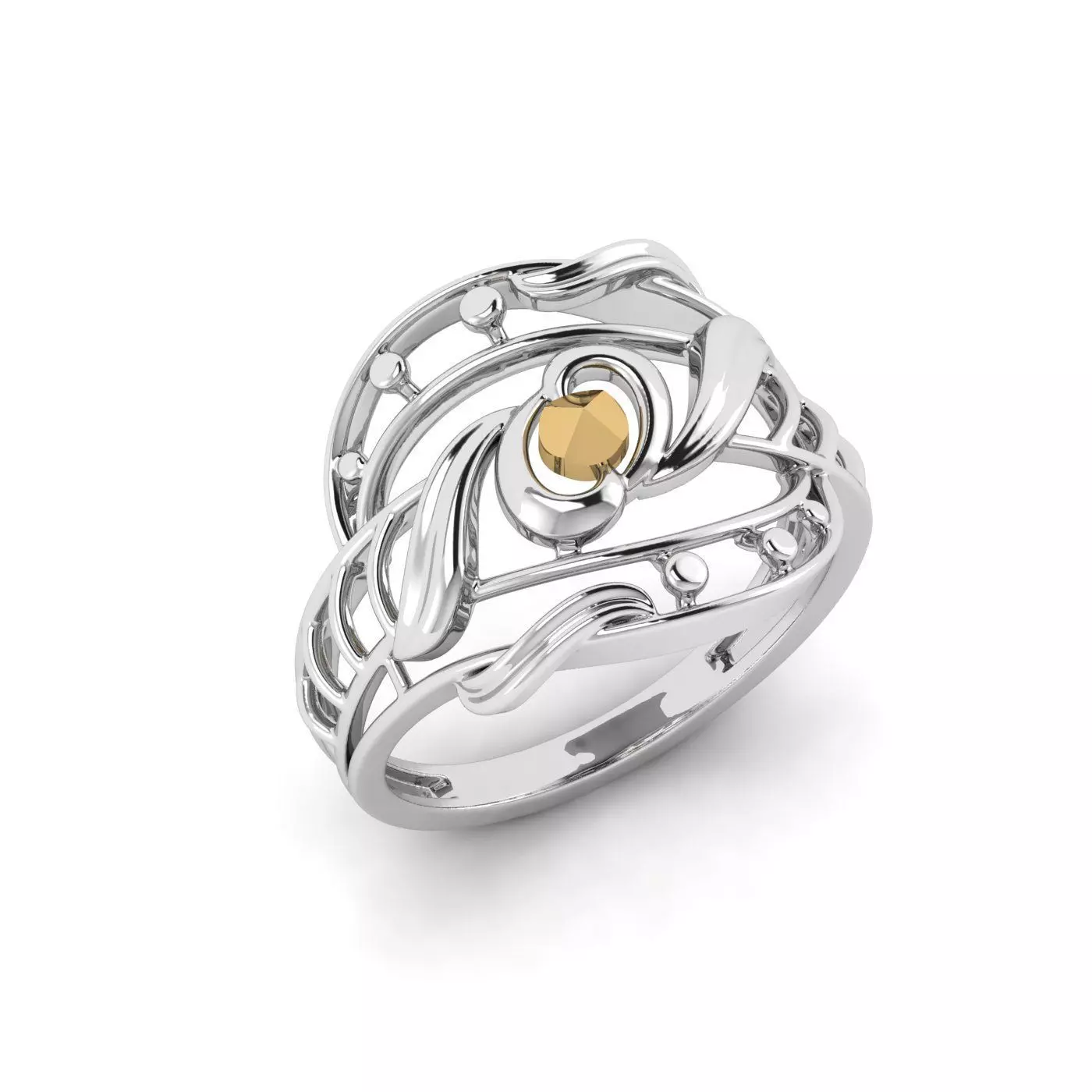 plain ladies ring 3D print model_0