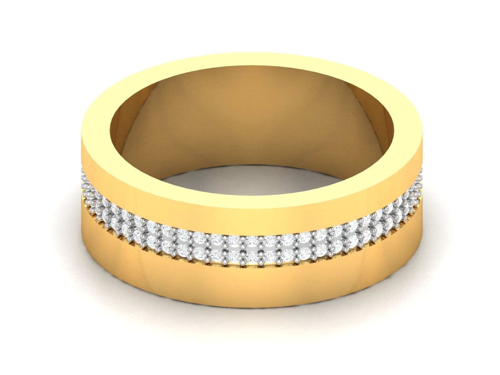 Women Band Ring 3dm render detail 3D print model_8