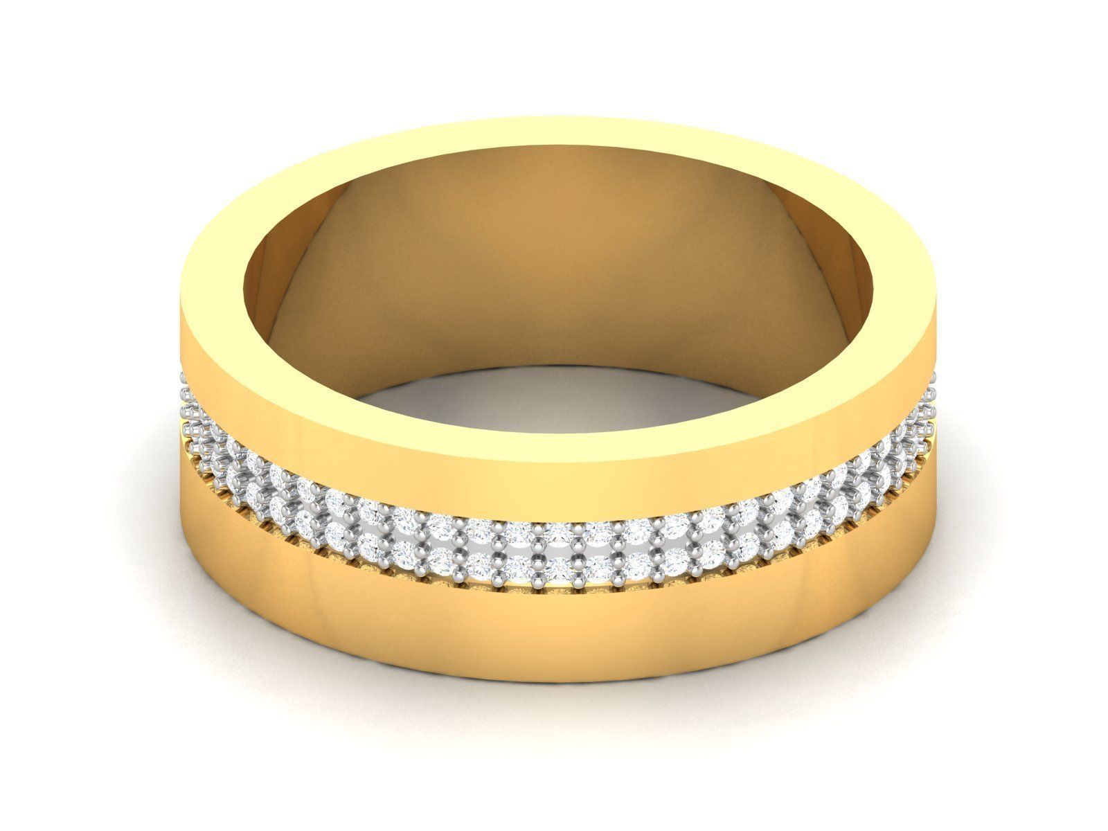 Women Band Ring 3dm render detail 3D print model_7