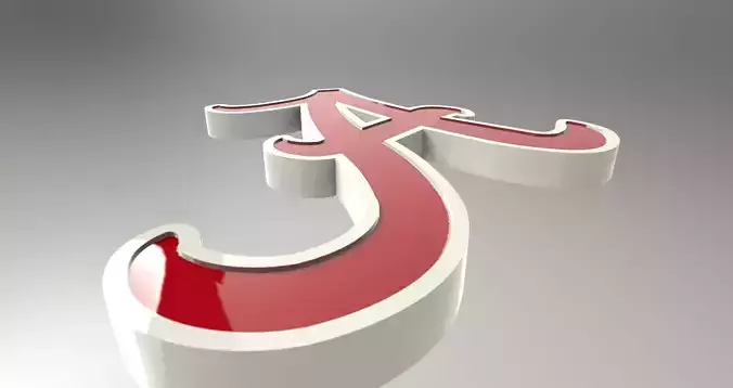 University of Alabama Logo Free 3D model