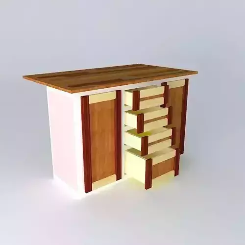 Kitchen Cart Free 3D model