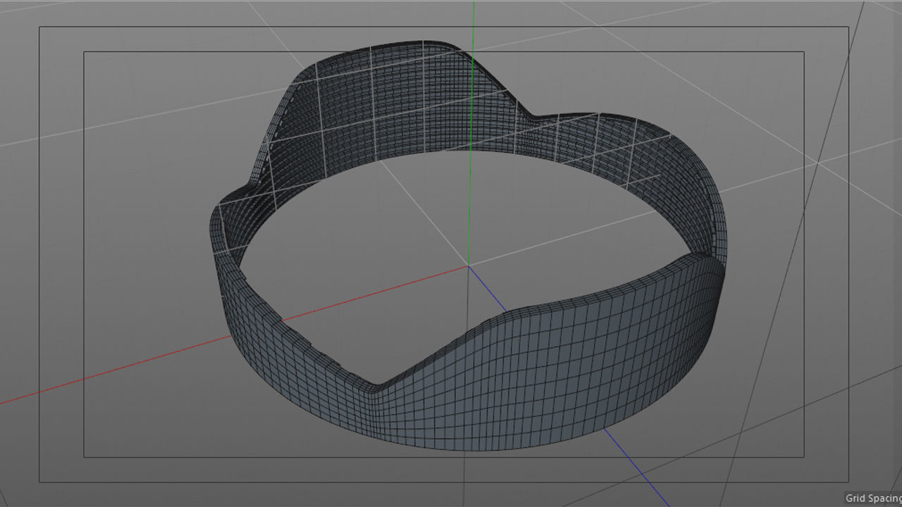 3D Lens Hood 3D model_3