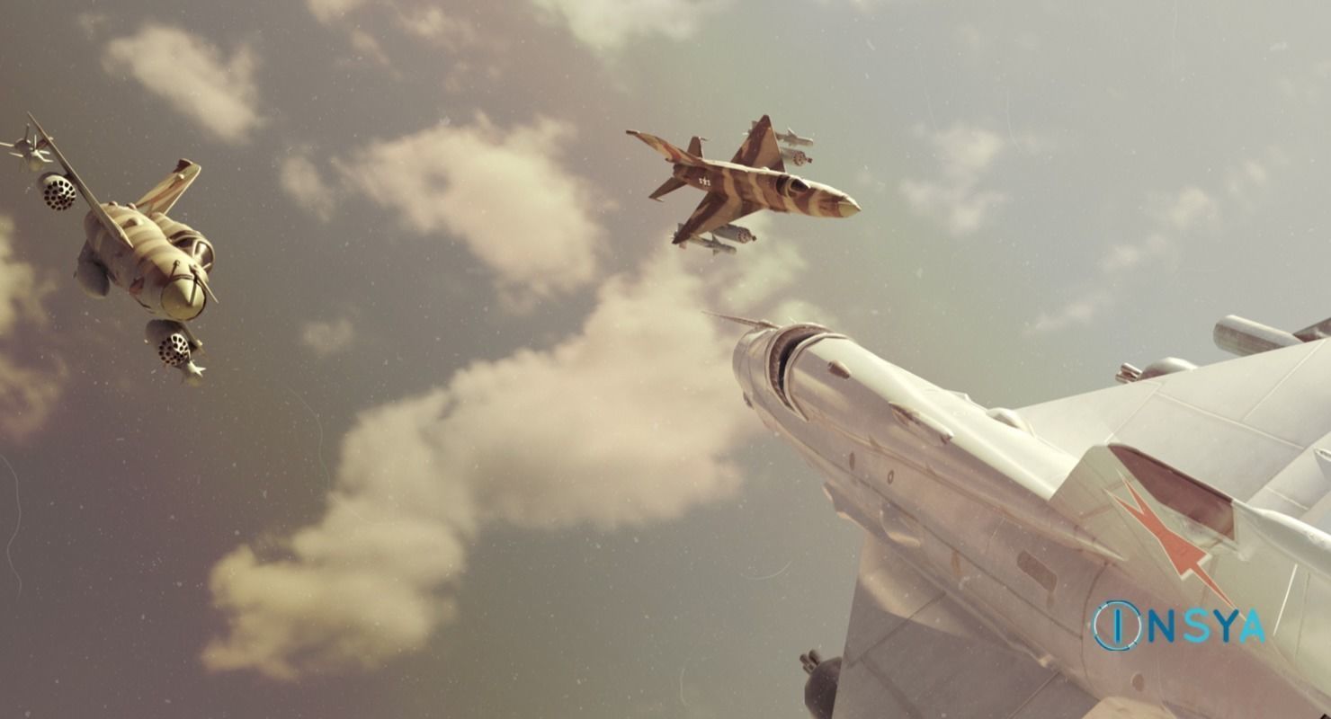 MiG 21 - Rigged and Animated - with Interior - M5 Low-poly 3D model_2