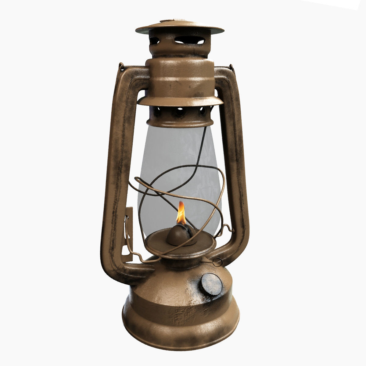 lantern metal 3D model_2