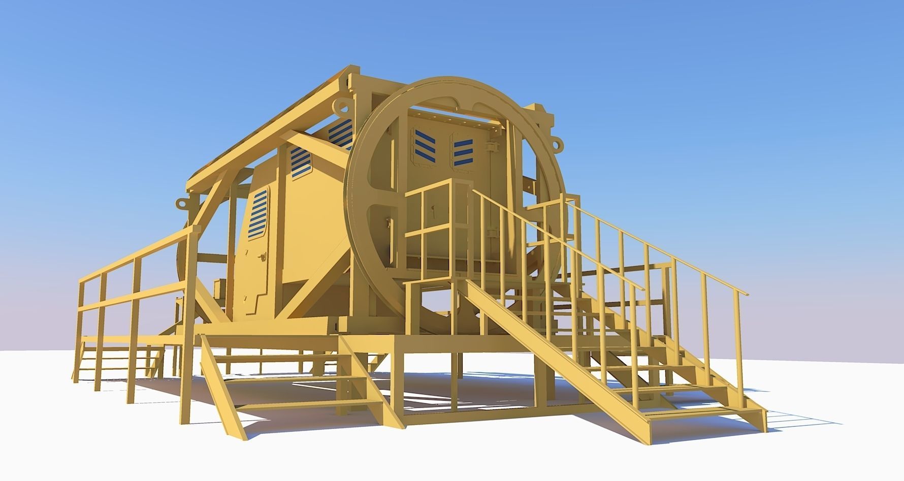 BLAST SIMULATOR Low-poly 3D model_2